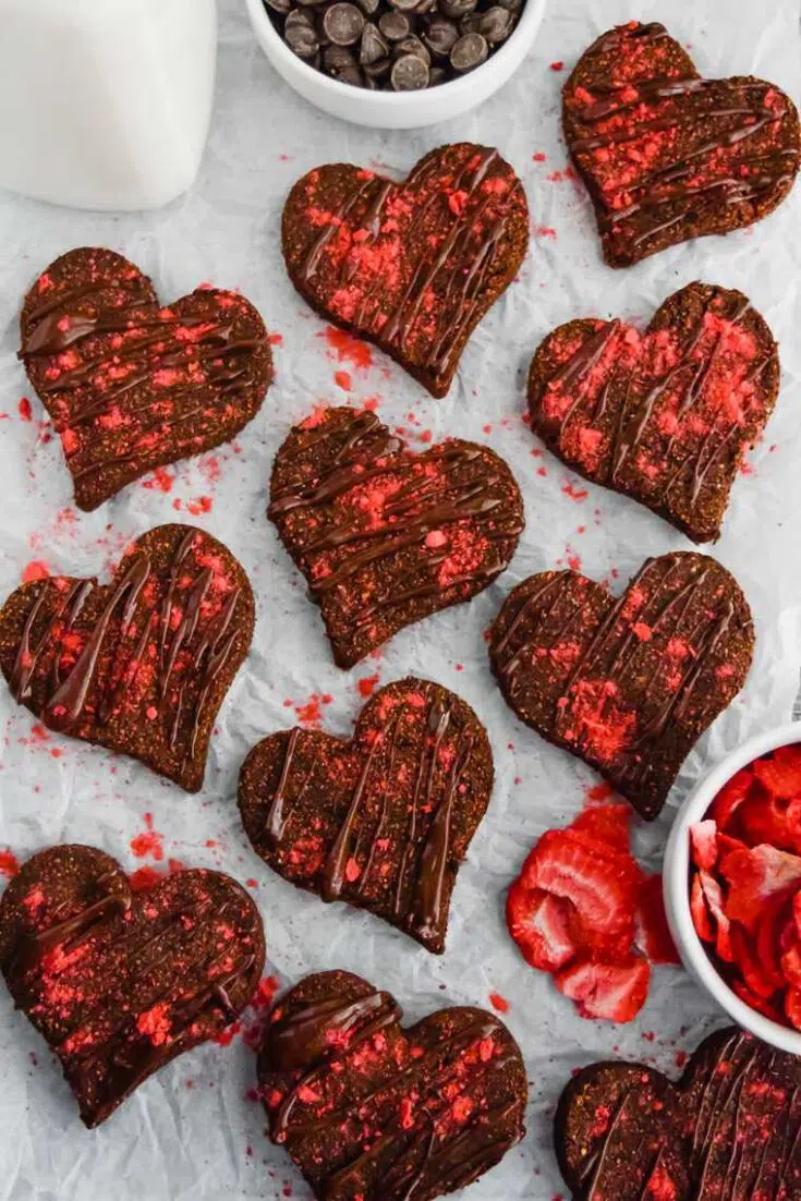 02 Vegan Valentines Day Chocolate Strawberry Cookies