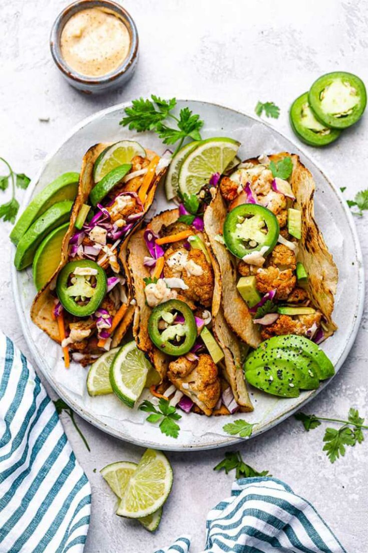 04 Easy Cauliflower Tacos recipe vegan keto