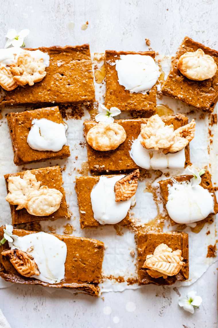 vegan pumpkin pie bars