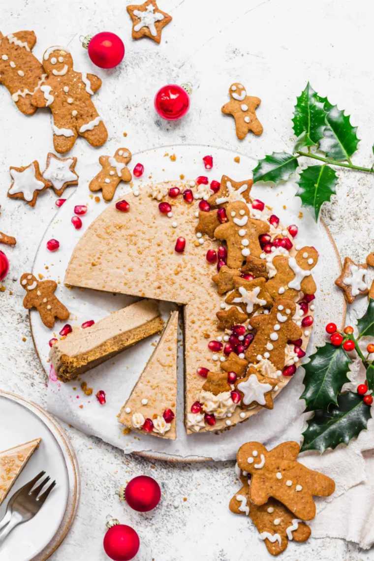 vegan gingerbread cheesecake