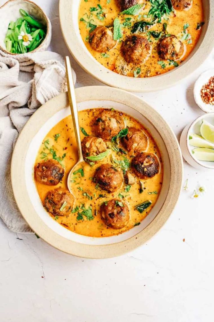 08 Plant Based Coconut Curry Meatballs