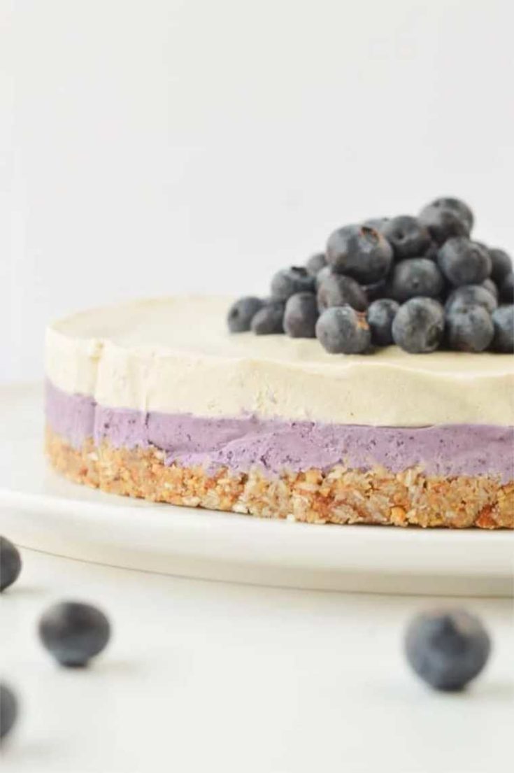 09 Vegan blueberry cheesecake