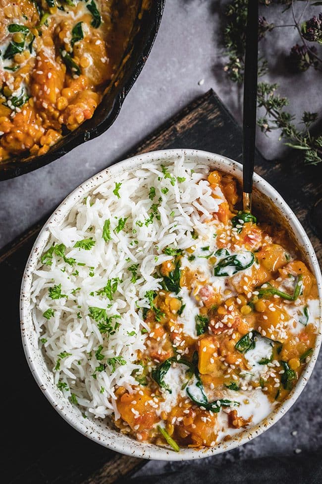 09 creamy vegan lentil curry