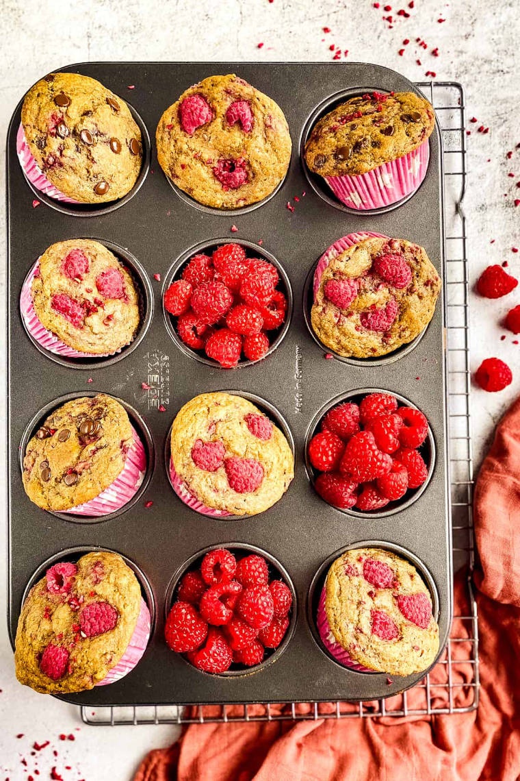 09 vegan raspberry muffins
