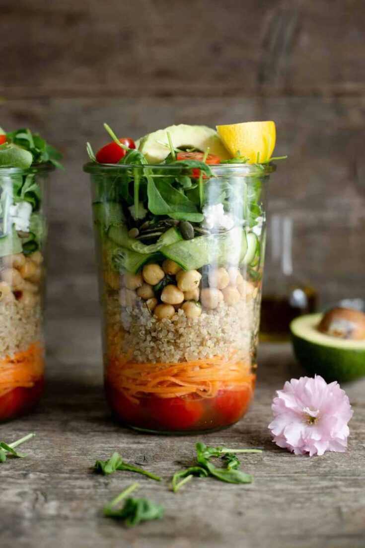 10 L Quinoa and Chickpea Salad Jars