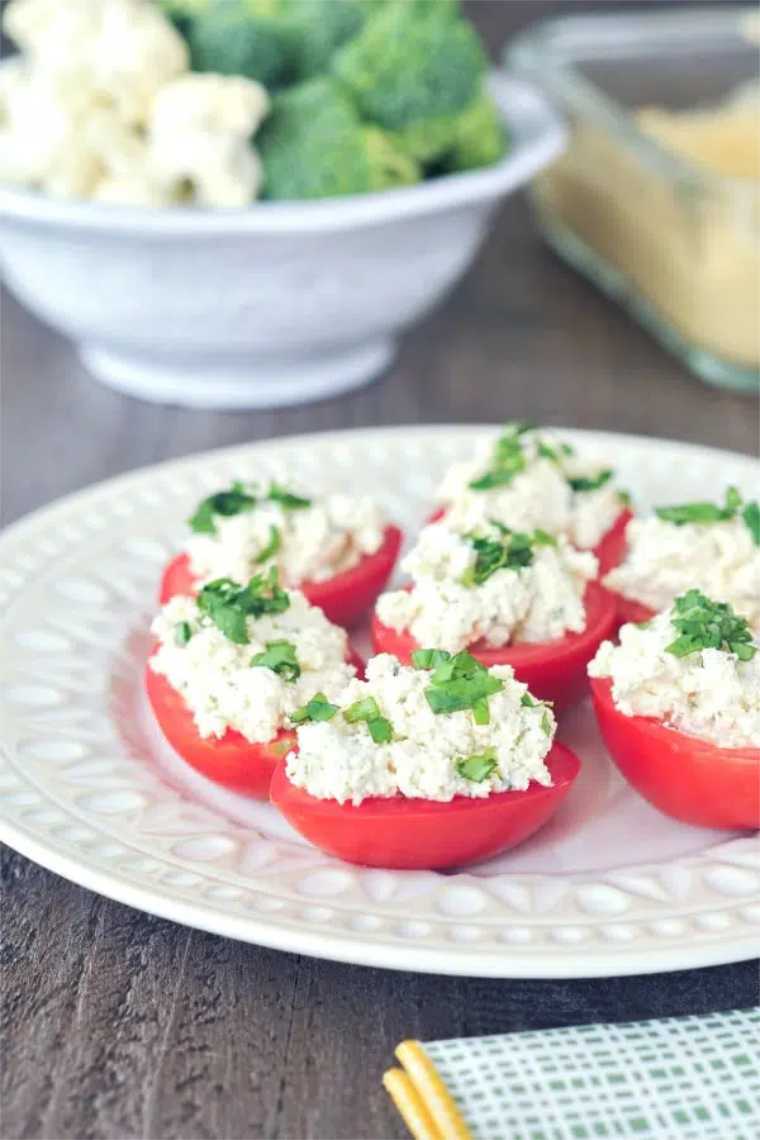 10 Vegan Ricotta Tomatoes