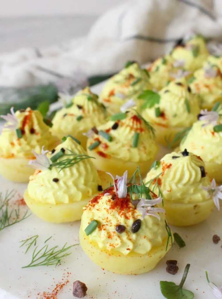 11 vegan deviled potatoes