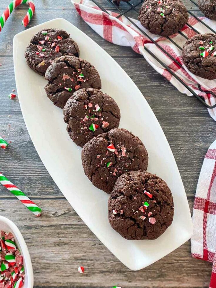 12 brownie peppermint cookies