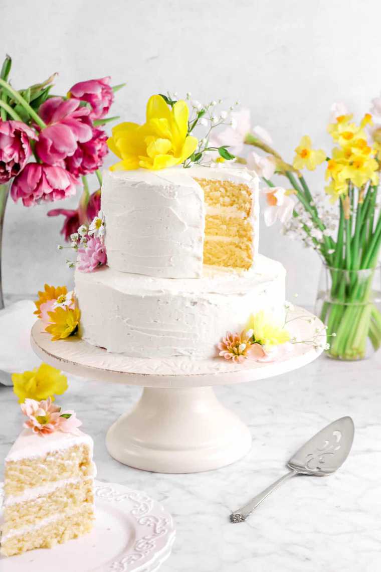 12 vegan almond layer cake