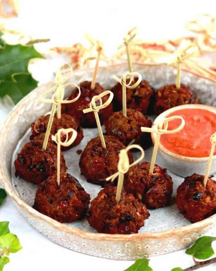 15 Spicy Bean Ball Canapes