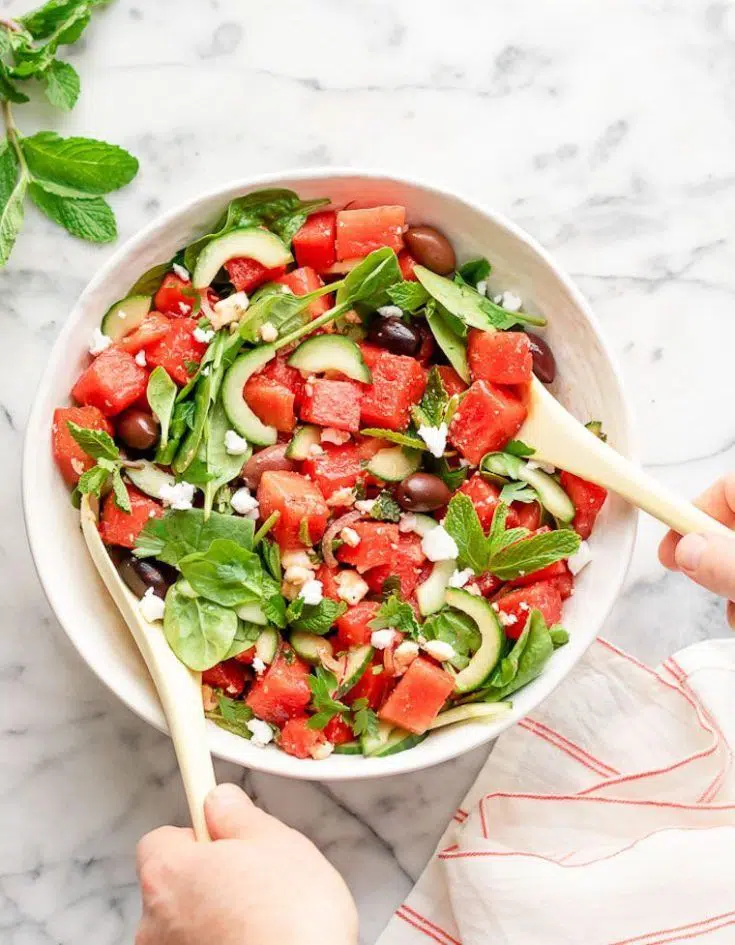 16 watermeldon feta salad vegan