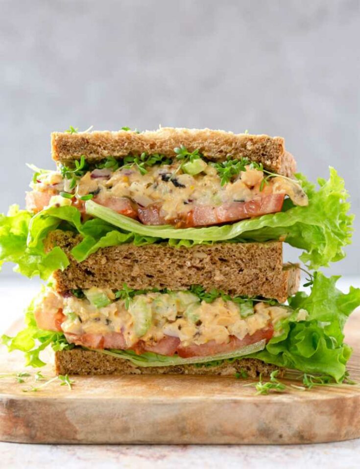 17 Vegan Tuna Chickpea Salad Sandwich