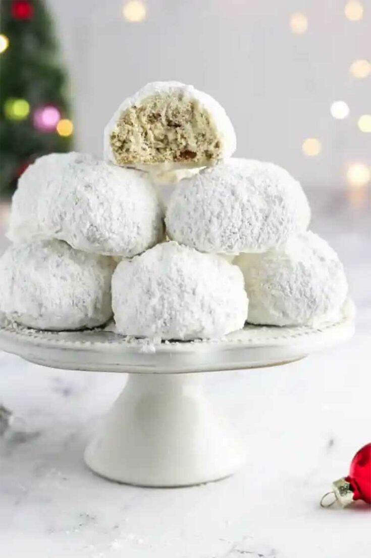 18 vegan snowball cookies