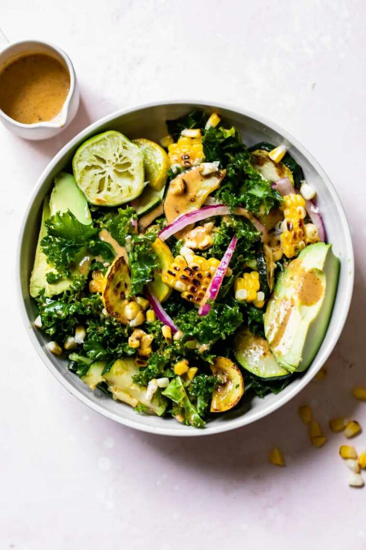 19 Grilled Corn Kale Salad