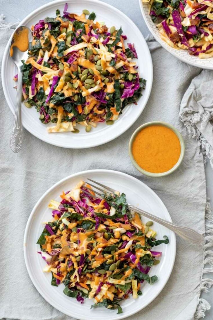 19 Kale Slaw With Harissa Dressing