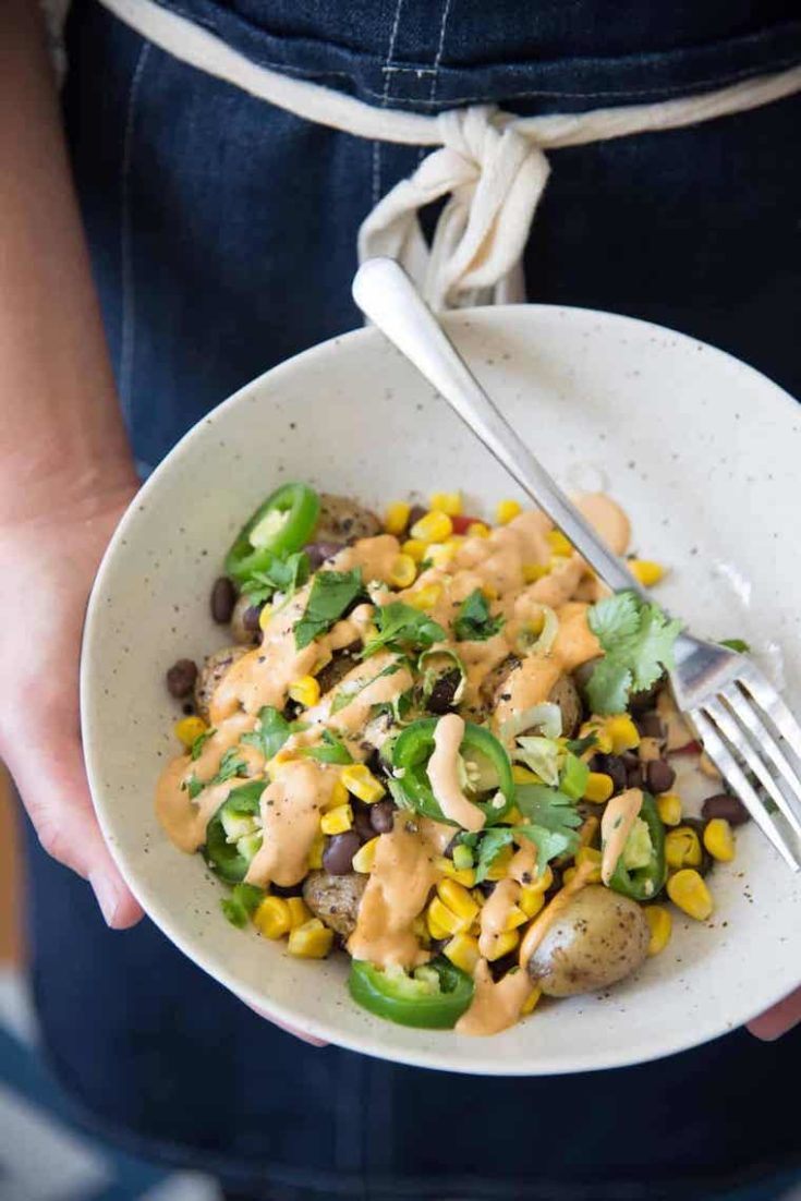 20 Vegan Grilled Potato Nacho Bowls
