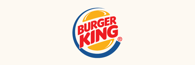 Burger King logo on beige background