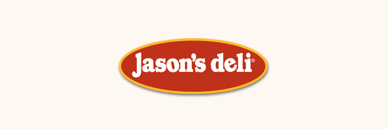 Jason's Deli logo on beige background