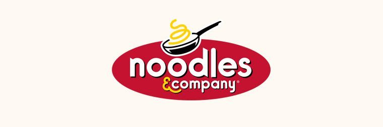 Noodles and Company logo on beige background