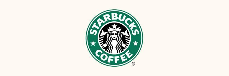 Starbucks logo on beige background
