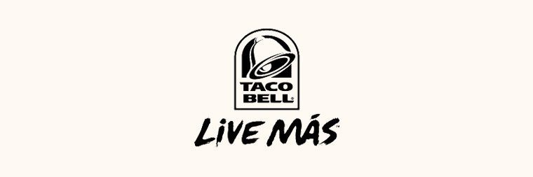 Taco Bell logo on beige background