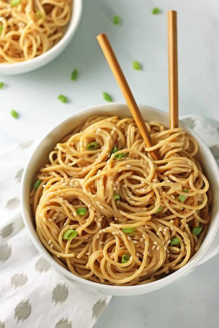 garlic sesame noodles