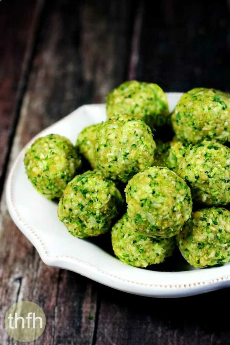 21 raw broccoli balls
