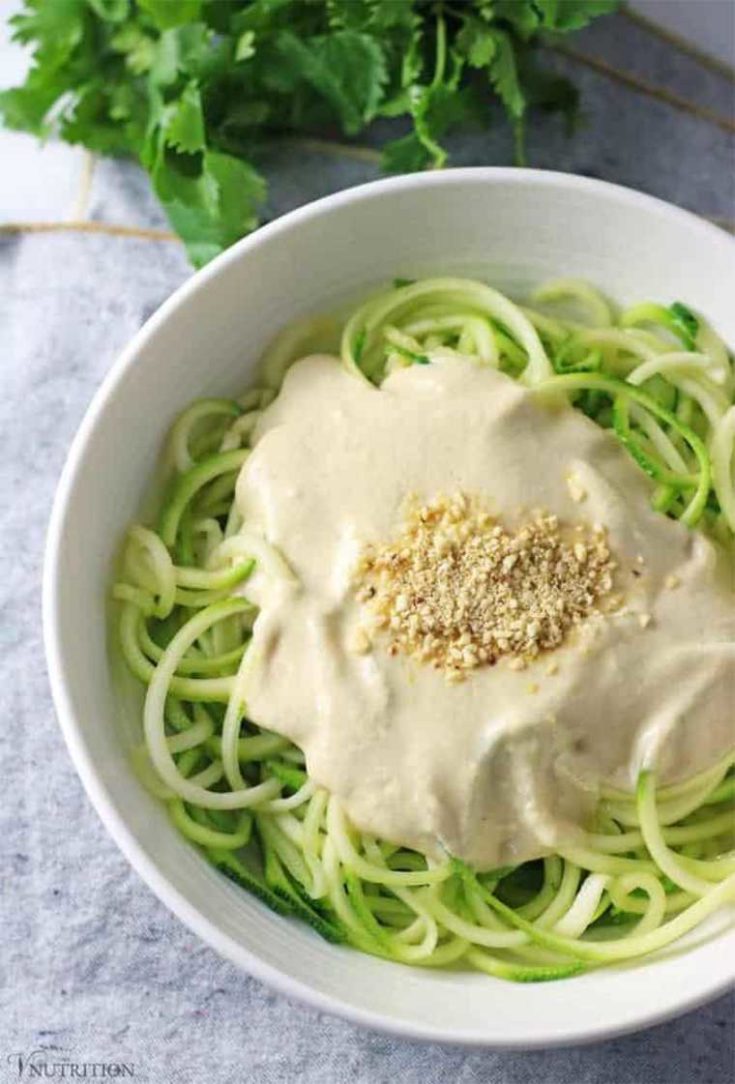 21 vegan zucchini pasta alfredo