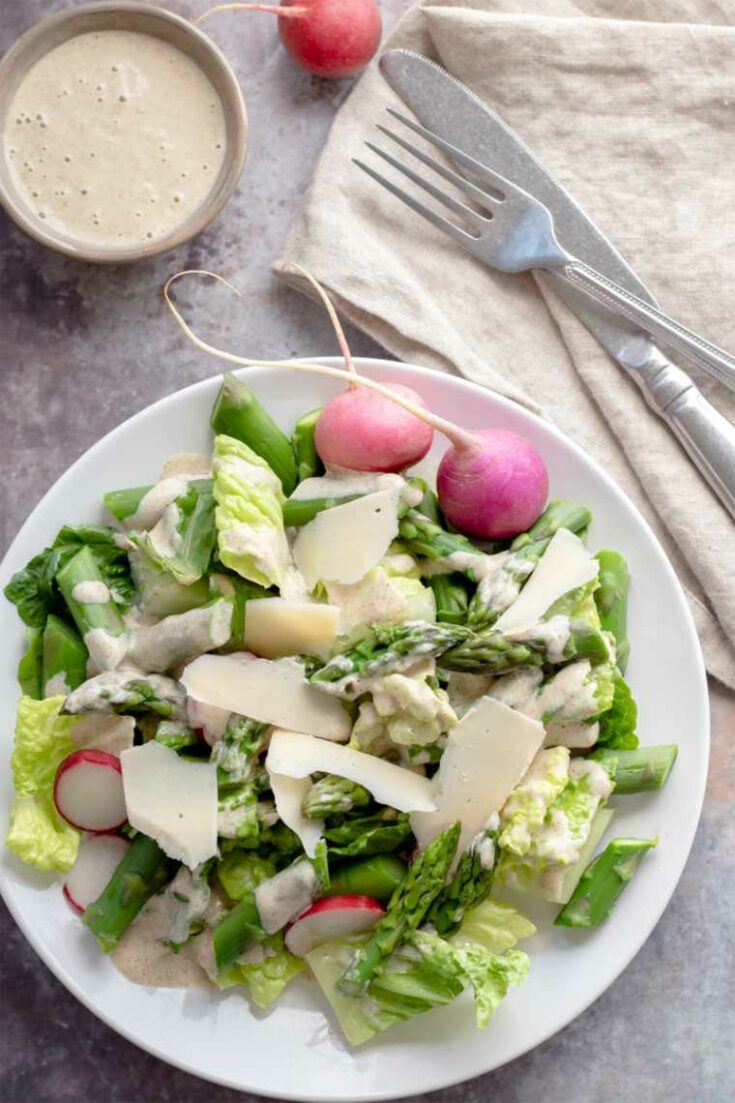 23 Asparagus Salad With Lemon Chia Dressing