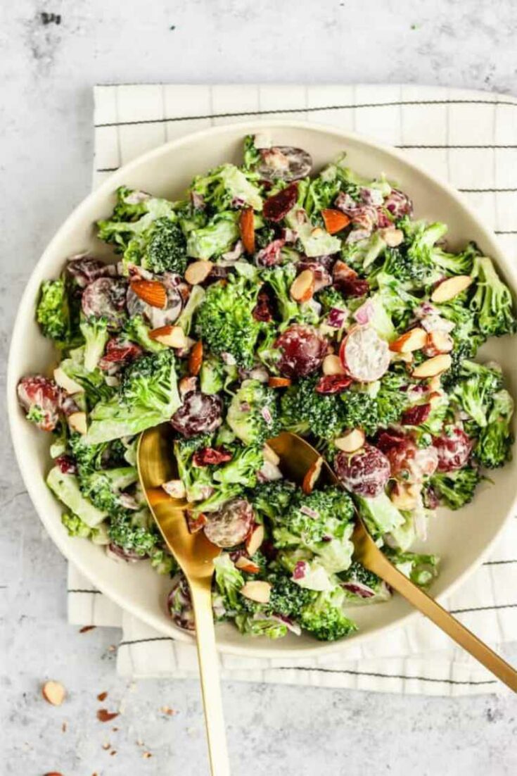 26 Vegan Broccoli Salad cashew dressing