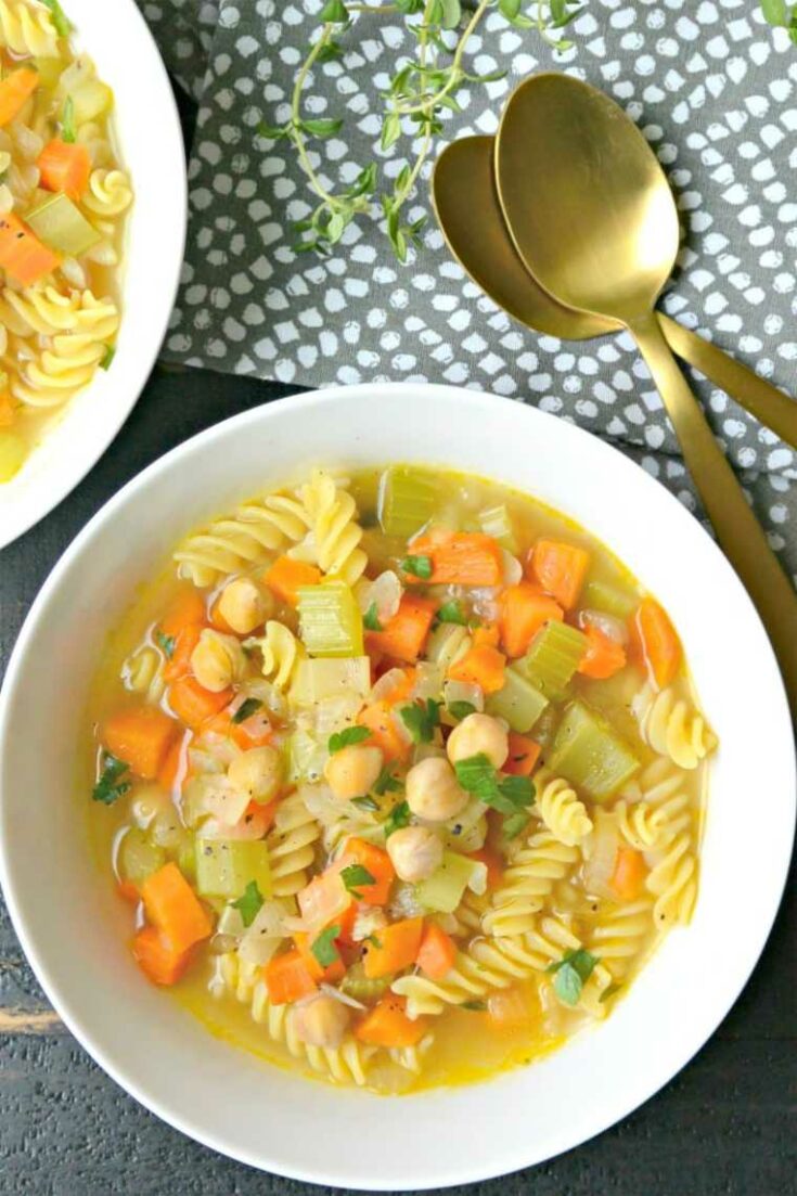 32 Chickpea Noodle Soup
