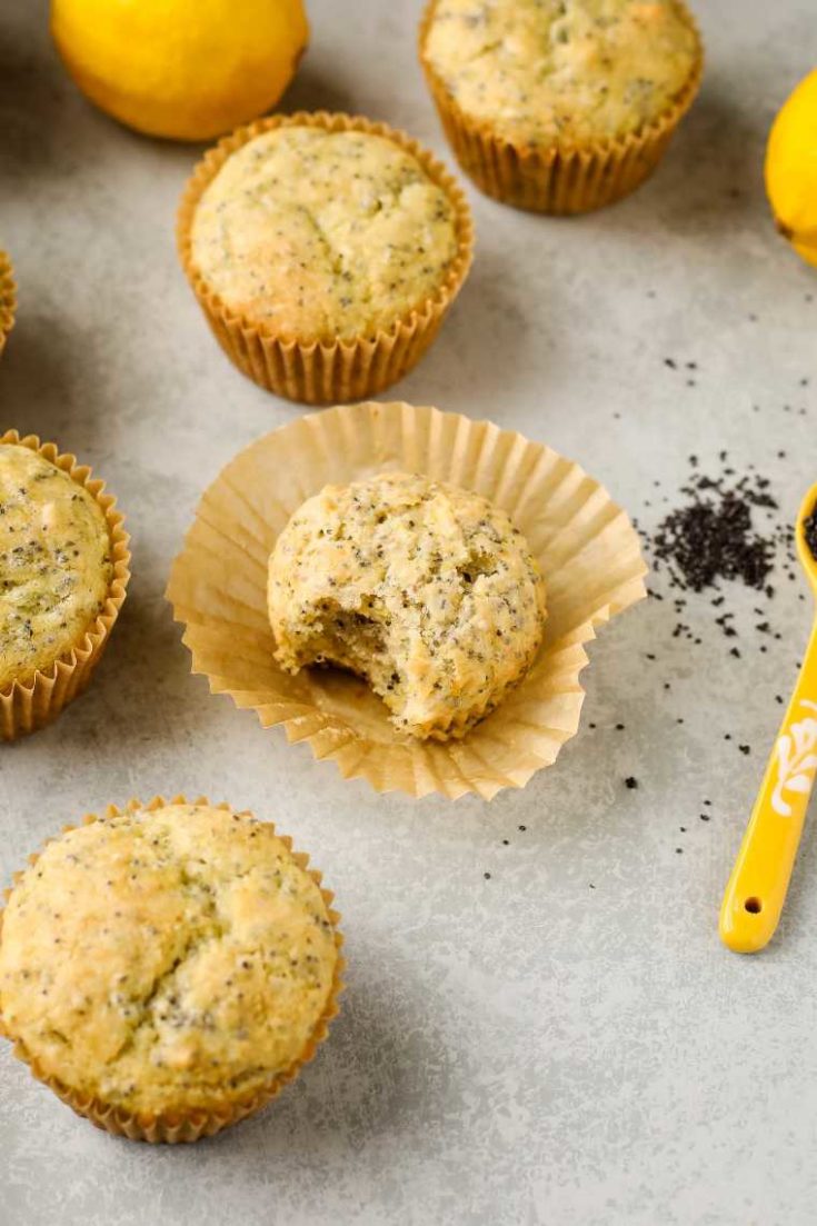 33 Vegan Lemon Poppyseed Muffins