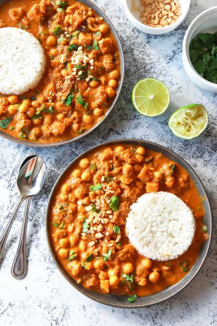36 chickpea panang curry