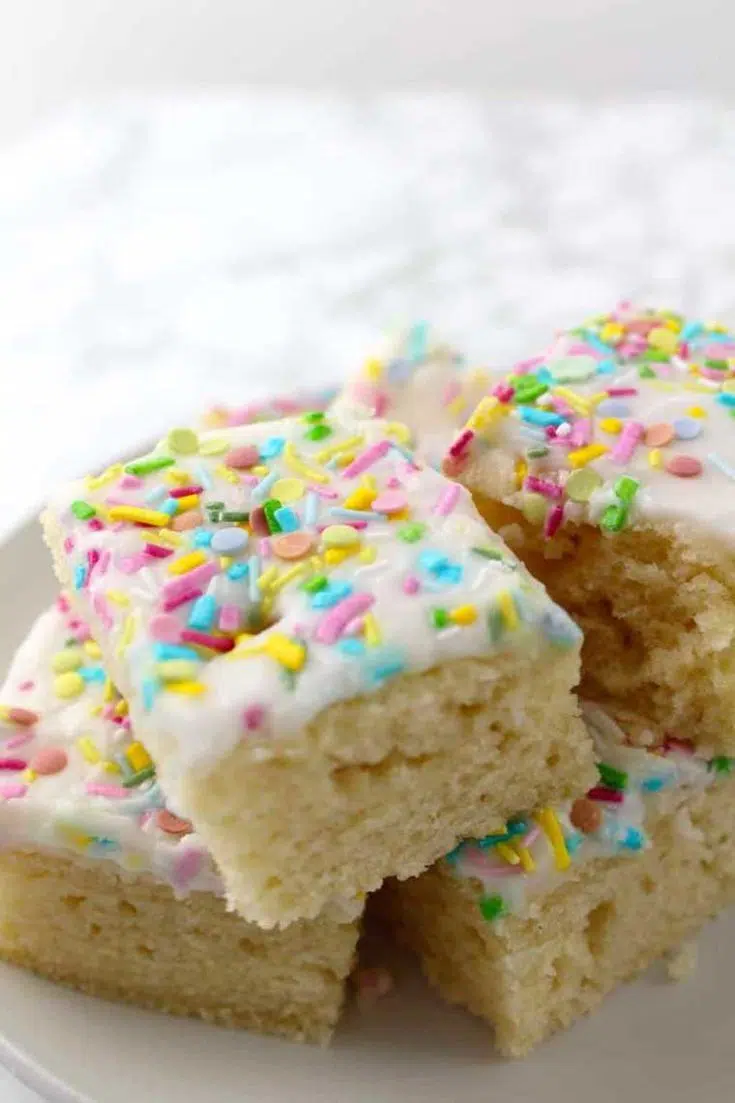 40 sweets vegan vanilla sheet cake