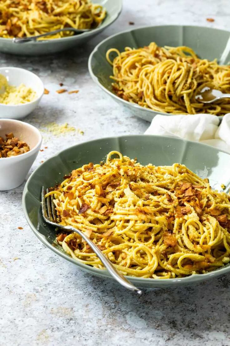 43 vegan spaghetti carbonara