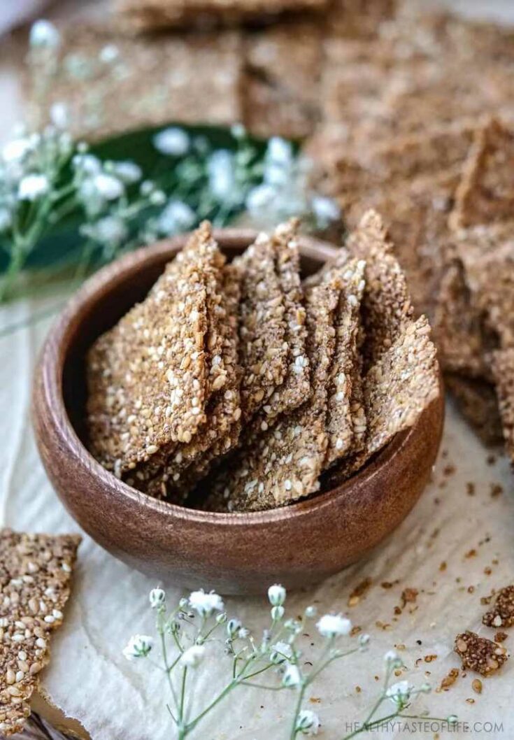 Amaranth and seed crackers