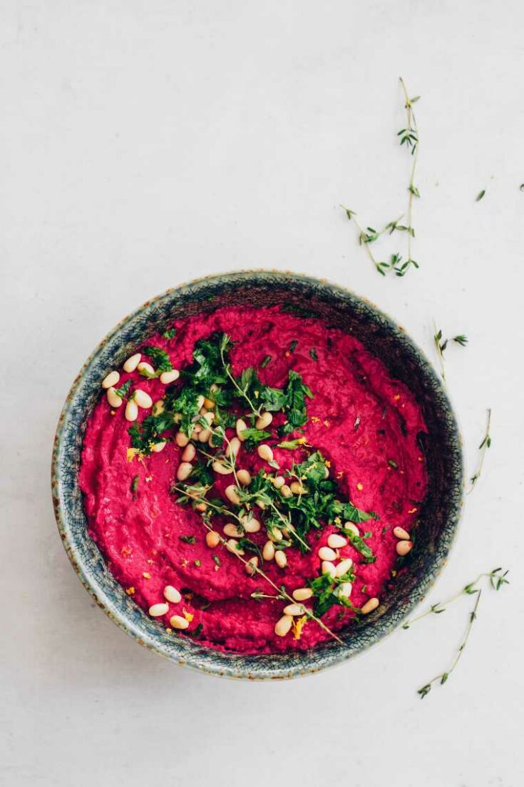 Beet Hummus by Nutriciously 3