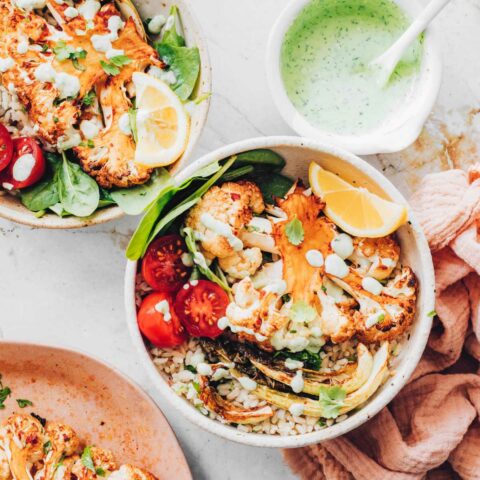 Hearty Roasted Cauliflower Bowl (Vegan) – Nutriciously
