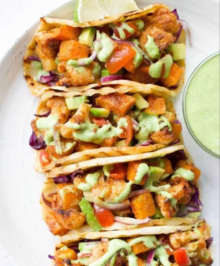 Cauliflower Butternut Tacos