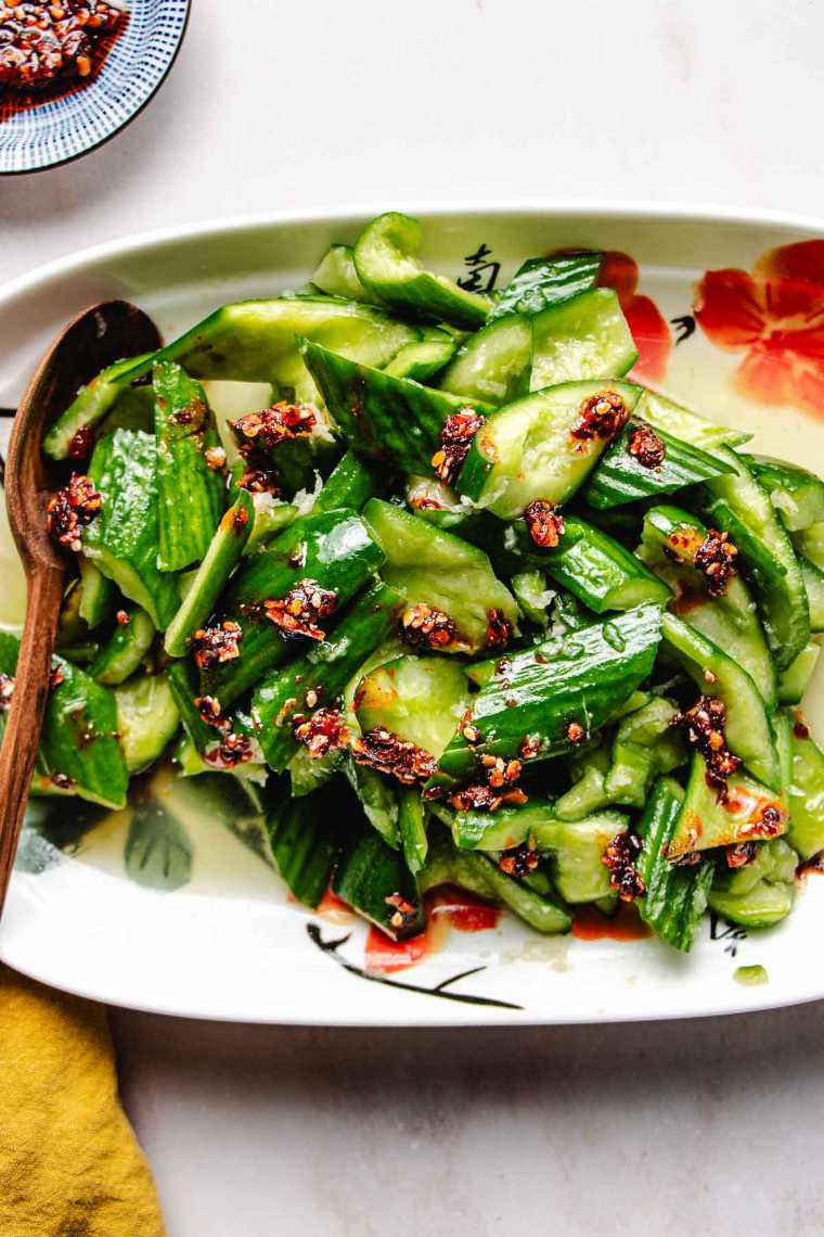 Chinese smashed cucumber salad