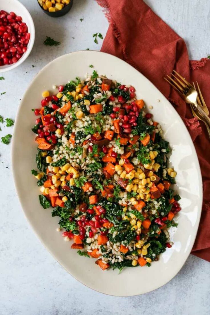 Couscous Salad With Kale and Sweet Potato