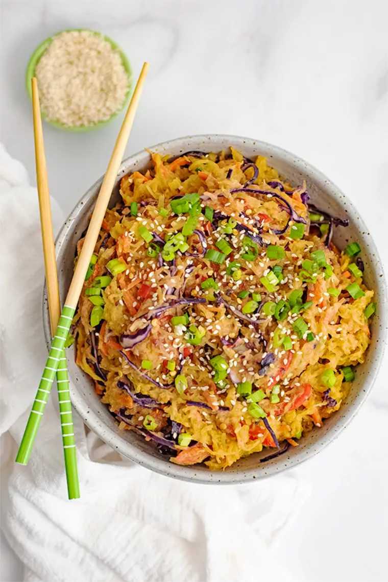 Creamy Asian Spaghetti Squash
