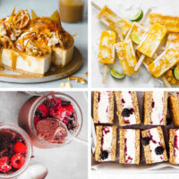 Four different dairy-free dessert recipes