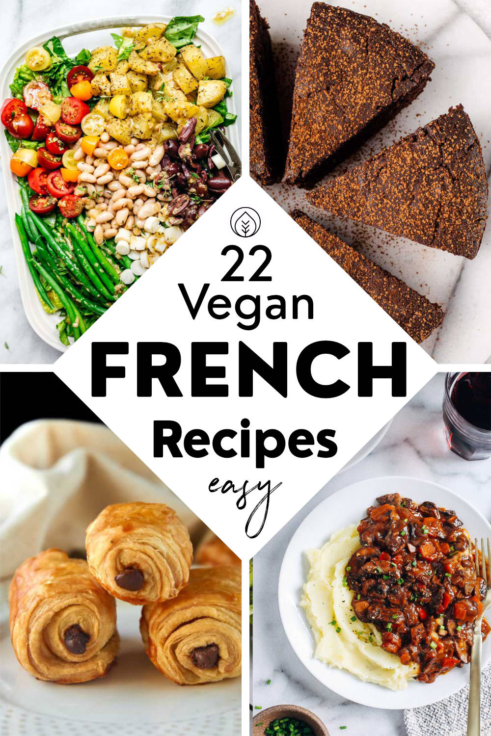 French food, French meals, vegetarian, vegan