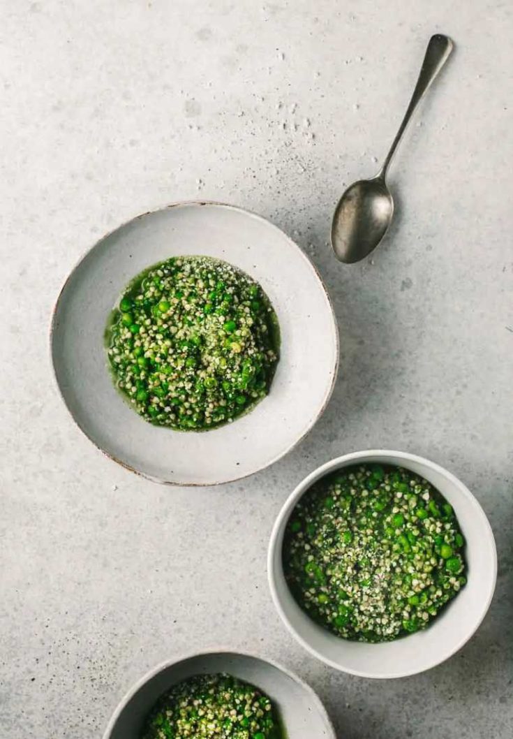 Green Pea and Mint Buckwheat Risotto