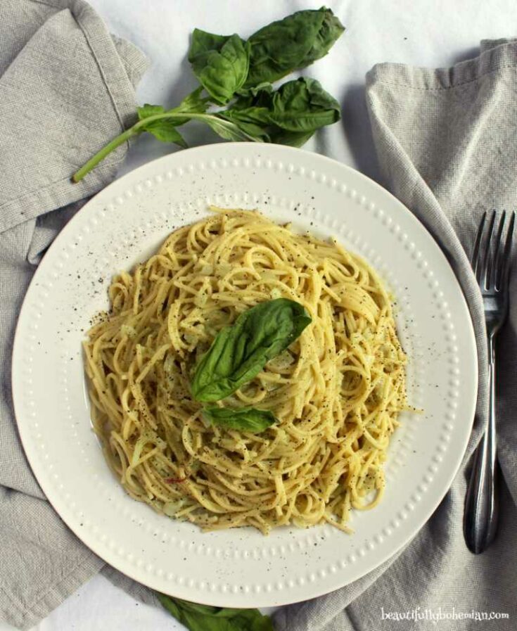 Italian Basil Noodles