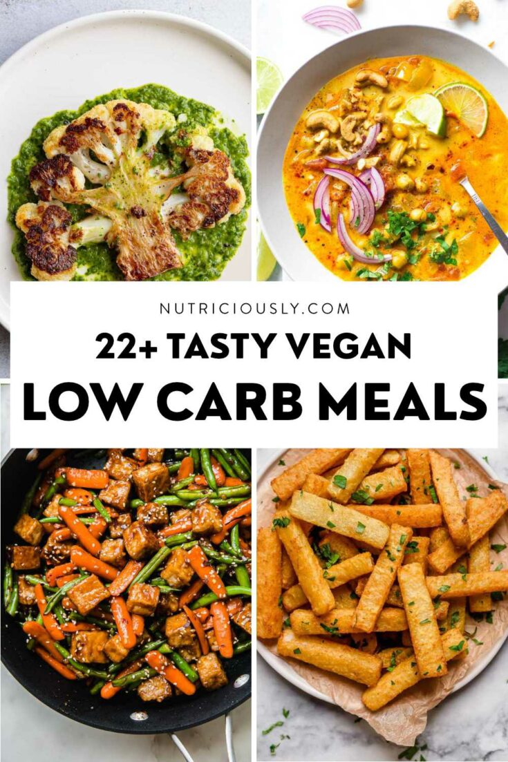 Low Carb Vegan Recipes Pin 1