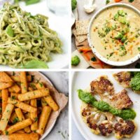 four Low-Carb Vegan Recipes from soups to pasta, fries, and cauliflower steaks