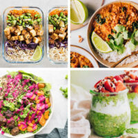 4 Macro friendly Recipes like overnight oats, bowls, and salad