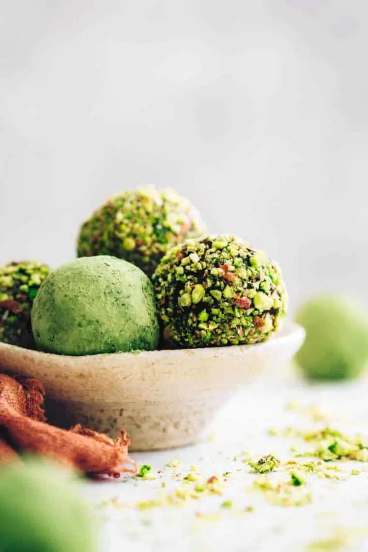Matcha Pistachio Bliss Balls by Nutriciously 2